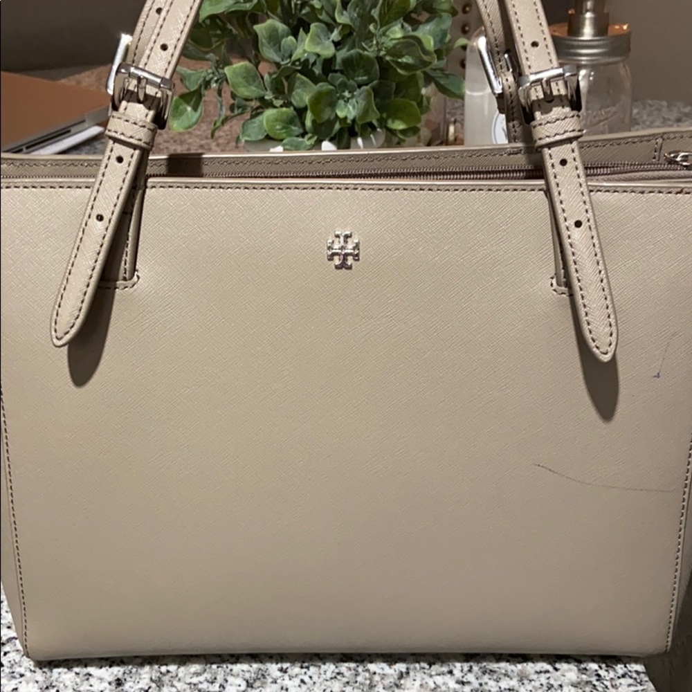 Tory Burch Shoulder Handbag Greige Color